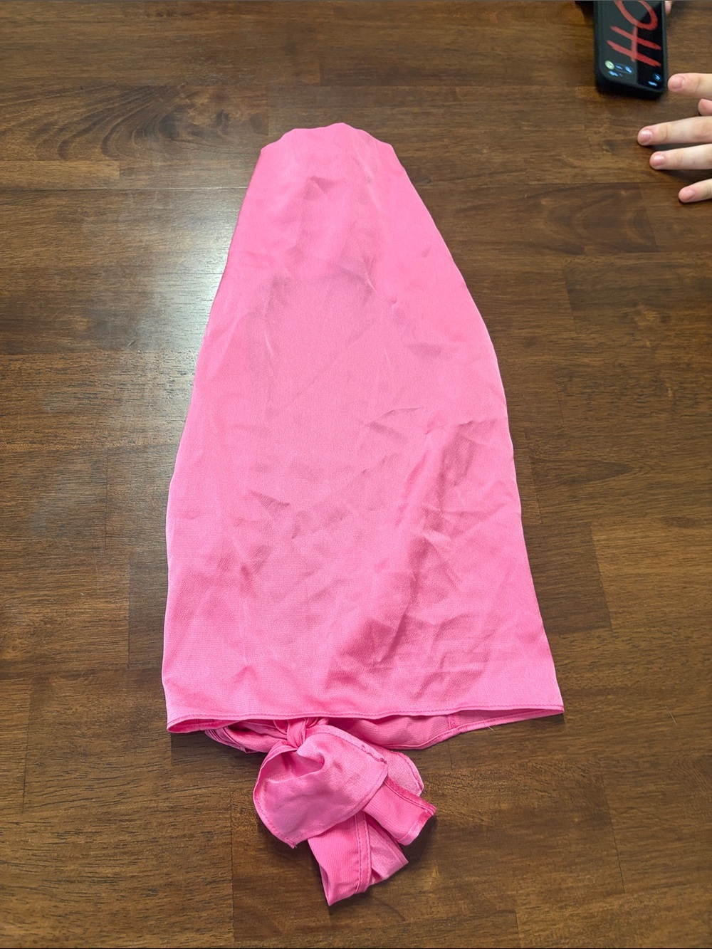 Women's Pink Halter Tie-Back Top